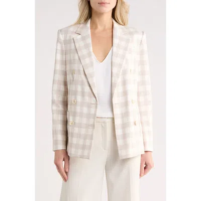 Simkhai Margaux Double Breasted Blazer In Neutral