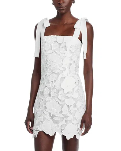 Simkhai Marigolde Embroidered Mini Dress In White