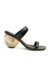Simkhai Marion Leather Shell Heel In Black