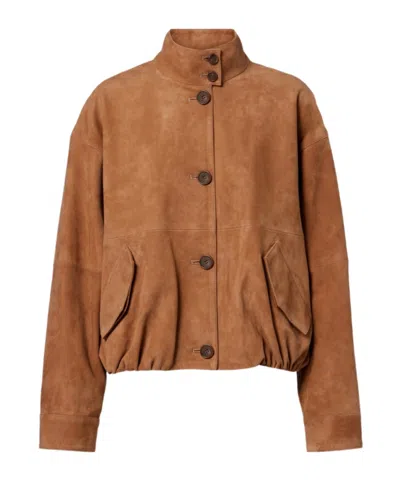 Simkhai Marley Suede Jacket In Brown