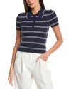 Simkhai Matty Silk & Cashmere-blend Polo Sweater In Blue