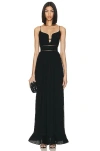 Simkhai Maude Bustier Overlay Gown In Black