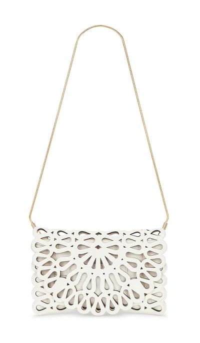 Simkhai Mccall Laser Cut Clutch In White