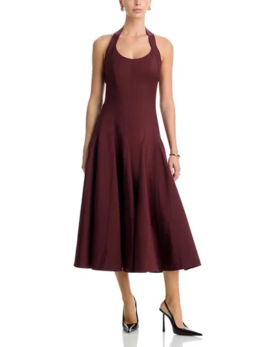 Simkhai Melissa Halter Dress In Brown