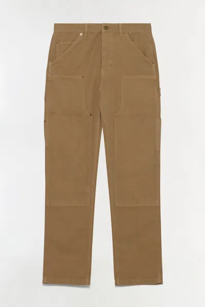Simkhai Men's Alec Denim Pants Carpenter Pants In Khaki In Brown