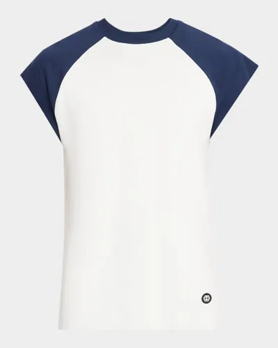 Simkhai Men & Apos;s Reuben Cotton Contrast-raglan T-shirt In Multi