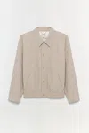 Simkhai Men's Archibald Shirt Jacket In Natural Linen