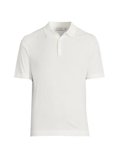 Simkhai Men's Barron Cotton Polo Shirt In White