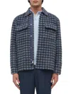 Simkhai Caleb Check Pocket Jacket In Blue
