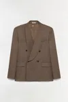 Simkhai Men's Coleman Suiting Jacket In Taupe In Brown