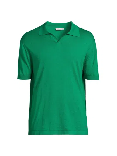 Simkhai Men's Conan Cotton-blend Polo Shirt In Green