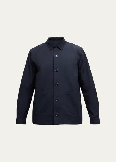 Simkhai Men's Diego Field Jacket In Midnight