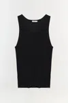 Simkhai Men's Idris Silk Linen Tank Top In Black