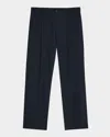 Simkhai Men's Kane Relaxed Pinstripe Trousers In Midnight Stripe