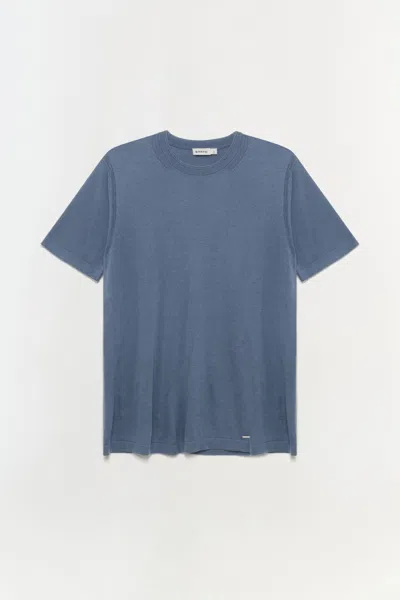 Simkhai Men's Kellyn Knit Crewneck In Steel