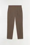 Simkhai Men's Knitted Bramble Pleat Front Trouser In Taupe In Brown