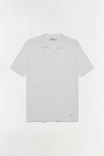 Simkhai Men's Knitted Conan Polo Shirt In White