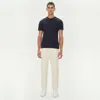 Simkhai Men's Knitted Cotton Crewneck In Navy