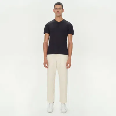 Simkhai Men's Knitted Cotton V Neck In Black