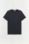 Simkhai Men's Knitted Nathan T-shirt In Charcoal Melange In Gray