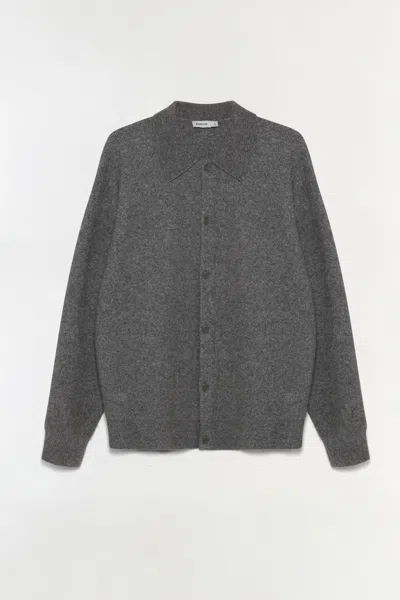 Men's Knitted Richie Cashmere Blend Cardigan In Heather Grey In Gray from SIMKHAI