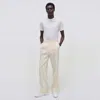Simkhai Men's Knitted Short Sleeve Kellyn Top In Ivory In White