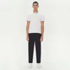 Simkhai Men's Knitted Smooth Cotton Crewneck In White In White