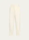 Simkhai Men's Reggie Relaxed Straight Pants In White