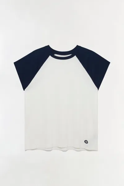 Simkhai Men's Reuben T-shirt In Ivory/multi