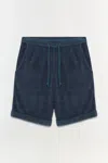 Simkhai Men's Warrin Terry Knit Shorts In Steel
