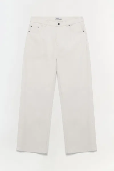 Simkhai Men's Wide Leg Ardie Wide Leg Jean In Cream In White