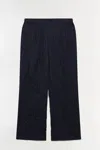 Simkhai Men's Wide Leg Hank Double Pleat Pants In Charcoal Stripe In Black