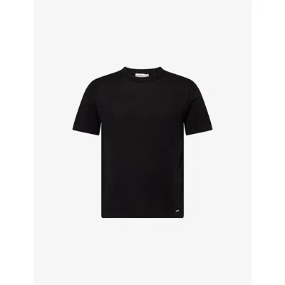 Simkhai Mens Black Duke Silk-blend Knit T-shirt Xxl