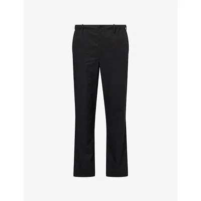 Simkhai Mens Black Rainier Straight-leg Cotton-blend Carpenter Trousers