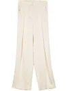 Simkhai Mercer Satin Trousers In Neutrals