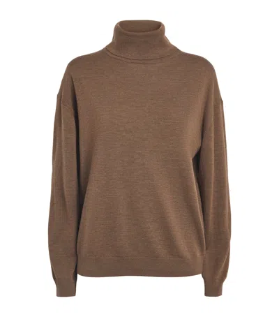 Simkhai Merino Wool Aaliyah Sweater In Brown