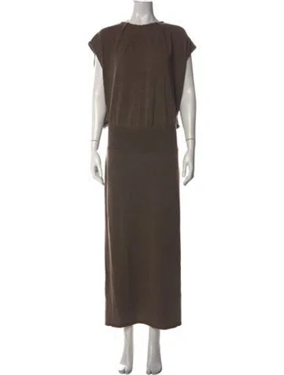 Pre-owned Simkhai Merino Wool Long Dress In Brown