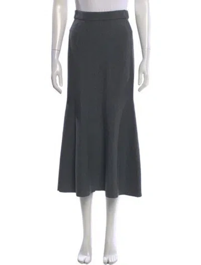 Pre-owned Simkhai Merino Wool Midi Length Skirt In Gray