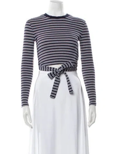 Pre-owned Simkhai Merino Wool Striped Sweater In Blue