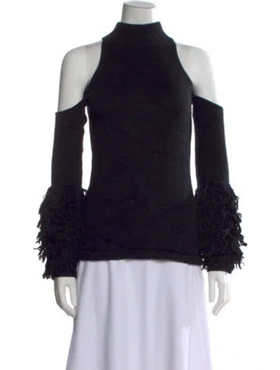 Pre-owned Simkhai Merino Wool Turtleneck Sweater In Black