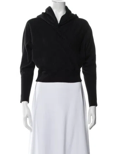 Pre-owned Simkhai Merino Wool V-neck Sweater In Black