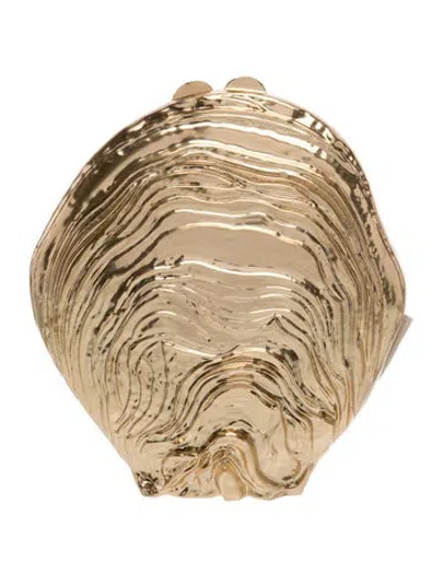 Pre-owned Simkhai Metal Clutch In Neutrals
