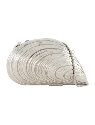 Pre-owned Simkhai Metal Clutch In Silver