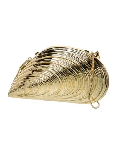 Pre-owned Simkhai Metal Minaudière W/ Tags In Gold