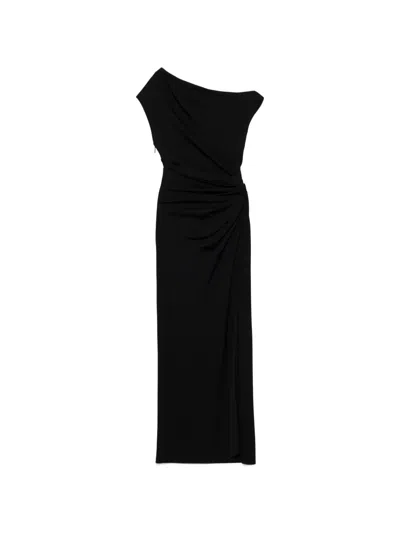 Simkhai Midi Josefine Draped Dress In Black