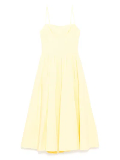Simkhai Midi Kittiya Dress In Yellow