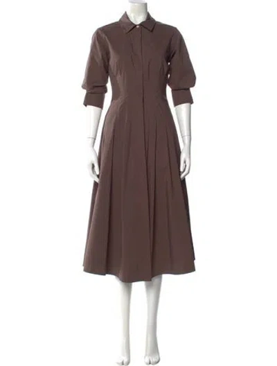 Pre-owned Simkhai Midi Length Dress In Brown