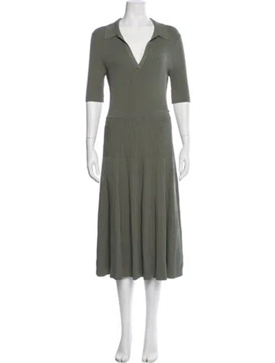 Pre-owned Simkhai Midi Length Dress In Green
