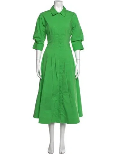 Pre-owned Simkhai Midi Length Dress In Green
