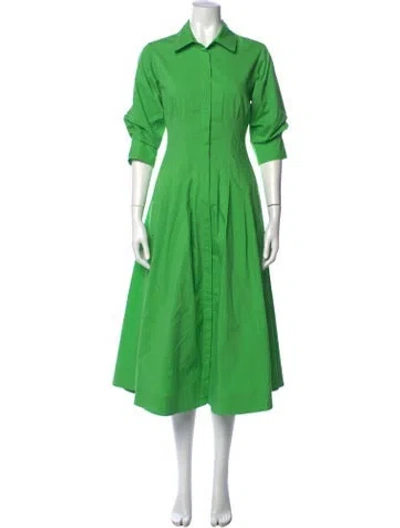 Pre-owned Simkhai Midi Length Dress In Green